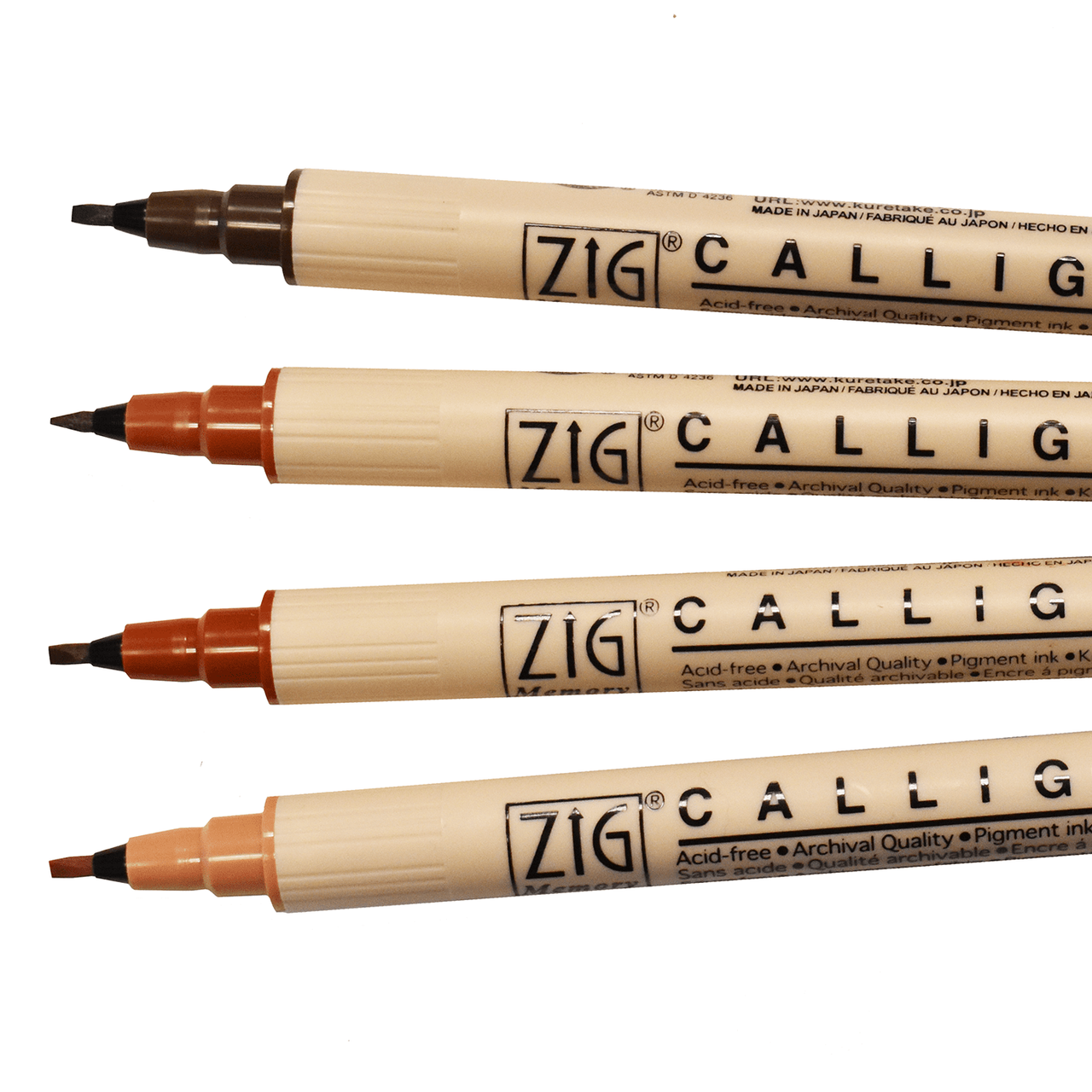 Zig Calligraphy II Pigment Marker, Set of 24