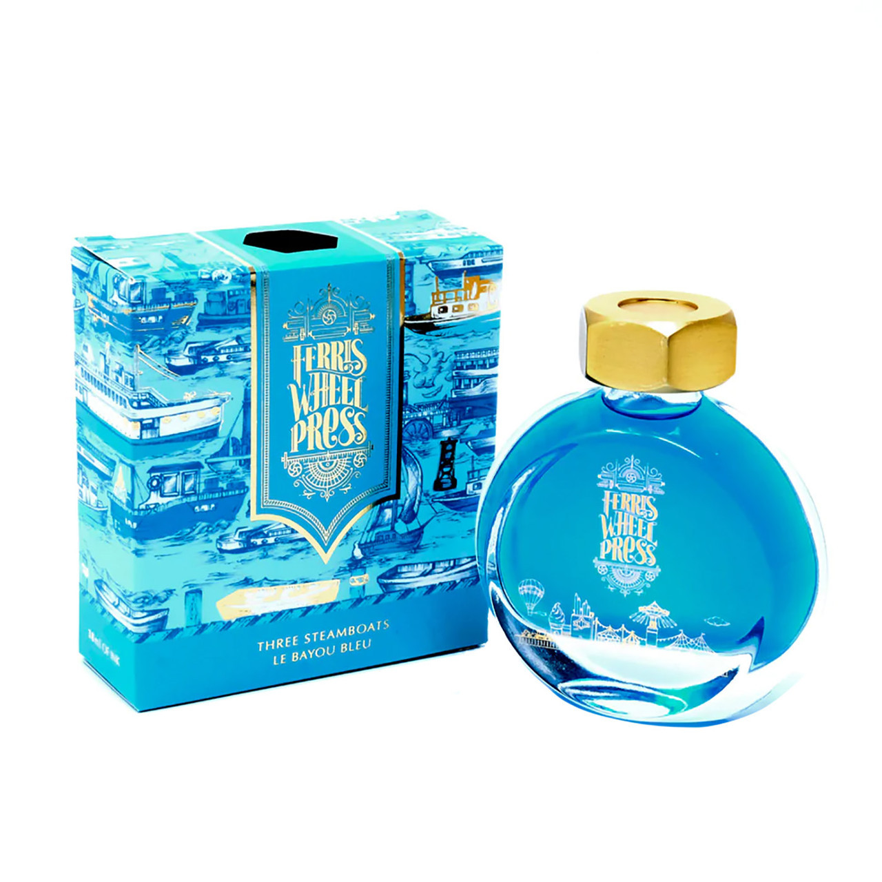 Ferris Wheel Press インク３点セット Ferris Wheel Press 38ml Fountain Pen Ink, Three Steamboats