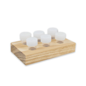 Dinky Dips with Screw Top Caps, 6 Rectangle