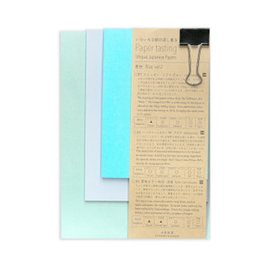 Yamamoto Paper Tasting Notepad Set of 3, Blue vol.2