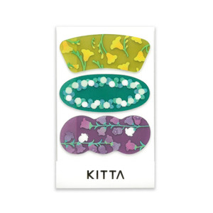 KITTA Clear Washi Tape Pack 15mm, Hanaka Kera