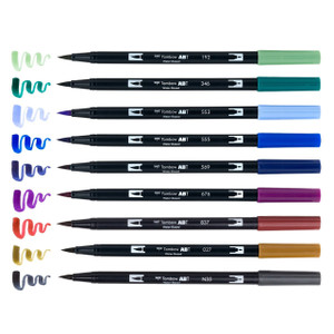  Tombow Dual Brush Pen Set of 10, Dragons 