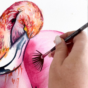  da Vinci COLINEO Synthetic Kolinsky Fan Brush, Series 422, Size 3 