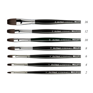 da Vinci CASANEO New Wave Synthetics Watercolor Flat Brush, Series 5898