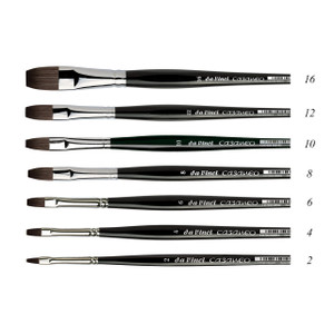  da Vinci CASANEO New Wave Synthetics Watercolor Flat Brush, Series 5898 