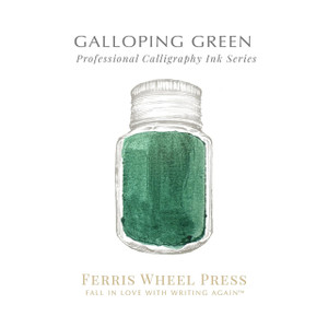  Ferris Wheel Press 28ml Calligraphy Ink, Galloping Green 