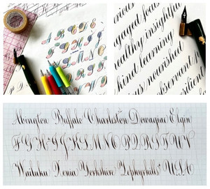 Letters Cali Style 2026 - Copperplate Variations - Nina Tran 