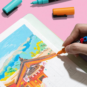 Art with Markers: A Step-by-Step Guide to Creating Vivid Landscapes and Cityscapes with Acrylic Pens by Angela Pan