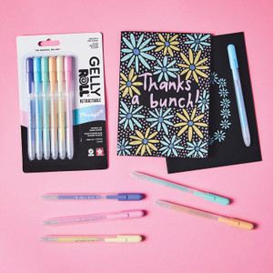 Gelly Roll Retractable Gel Pen Set, Moonlight 08 6-Pack