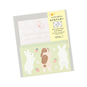  Midori Mini Letter Writing Set, Hungry Rabbit 