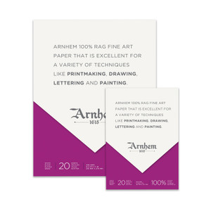  Arnhem 1618 Printmaking White Paper Pad (245 gsm) 