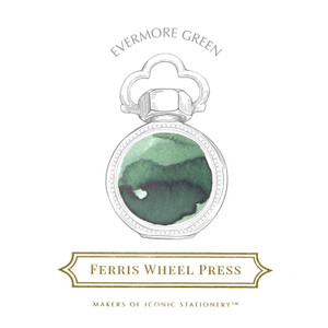 Ferris Wheel Press 38ml Fountain Pen Ink, Evermore Green