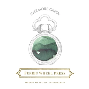  Ferris Wheel Press 38ml Fountain Pen Ink, Evermore Green 