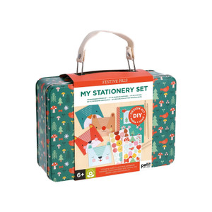 Petit Collage My Stationery Festive Pals Tin Set 