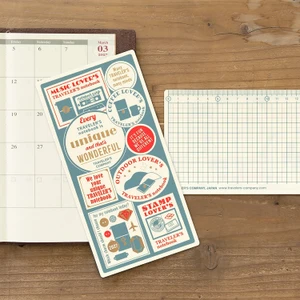 Traveler's Company TRAVELER'S Notebook 2027 Diary Plastic Sheet - Original Size 