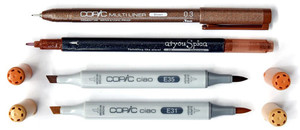 COPIC Doodle Pack, Brown