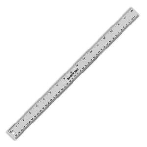 Pacific Arc Metal Cork Backed Ruler, 18"