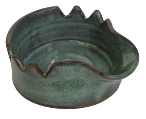 Water Bowl and Brush Holder, Green