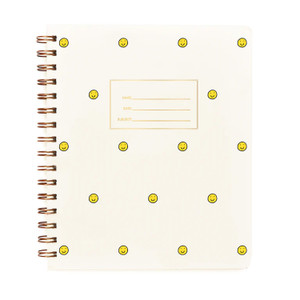 Shorthand Lined Notebook, Smiley Face