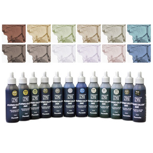 ZIG Kurecolor Alcohol Inks Set of 12, Gray Colors