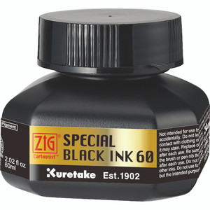 Zig Kuretake Kuretake Cartoonist Special Black Ink 60