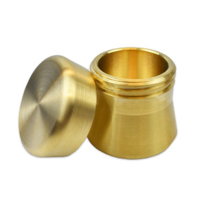 McCaffery's Solid Brass Metal Inkwell by McCaffery