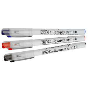 Zig Calligraphy Pen Oblique Tip 3.0 mm, Set of 3