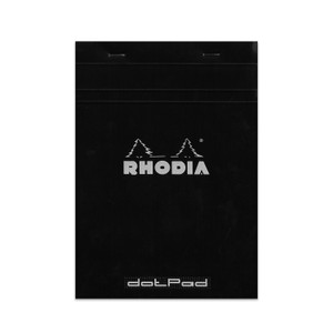Rhodia Pad, Dot Grid 6X8.25 Black