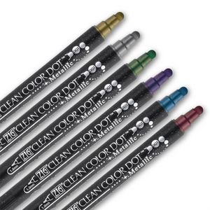 Posca Paint Marker Extra Fine PC1MR Set of 6, Metallic Colors