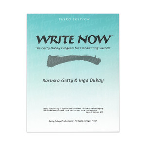 Write Now:A Complete Self-Teaching Program for Better Handwriting by Inga Dubay and Barbara Getty