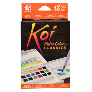 Sakura Koi Watercolors, Pocket Field Sketch Box of 18