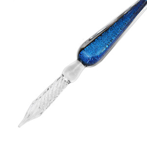 Ziller Murano Glass Pen Gift Set, Blue