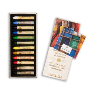 Sennelier Oil Pastels, Set of 12 Classic Colors