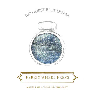 Ferris Wheel Press 38ml Fountain Pen Ink, Bathurst Blue Denim (Out of Stock)