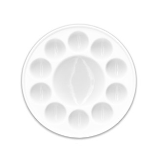 11-Well Porcelain Palette with Plastic Cover