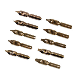 Mitchell Roundhand Square Nib, Set of 10 with NO Reservoirs