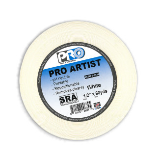Artist Tape, White, 1/2 Inch x 60 yards