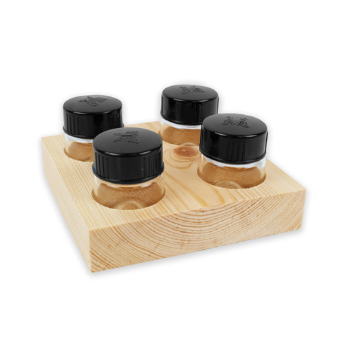 Paper & Ink Arts Dinky Dips with Glass Vials, 4 Jar Square Paper & Ink Arts Dinky Dips with Glass Vials, 4 Jar Square