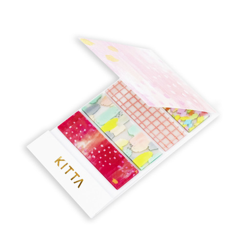 KITTA Clear Washi Tape Pack 15mm, Drop