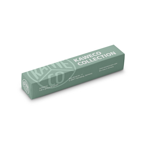 A sage green box that says "KAWECO COLLECTION" on the side.