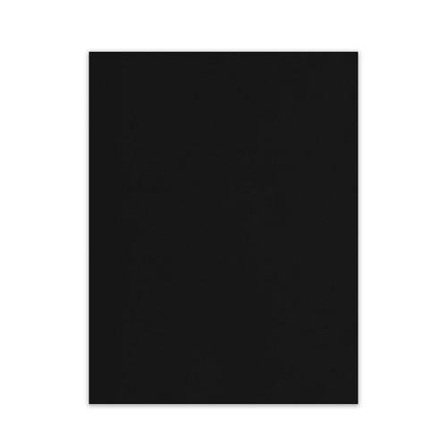 A blank black paper pad on a white background.