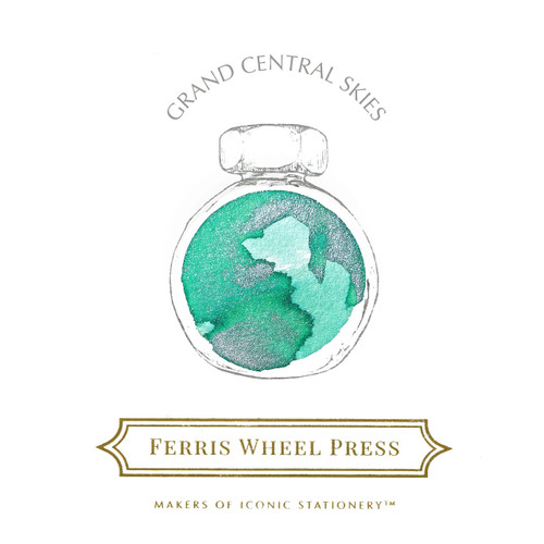 Ferris Wheel Press 38ml Fountain Pen Ink, Grand Central Skies