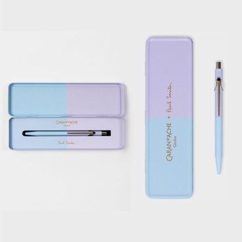 【お買い得】CARAN d'ACHE × Paul Smith ボールペン Caran d'Ache + Paul Smith - 849 Blue & Purple Ballpoint Pen