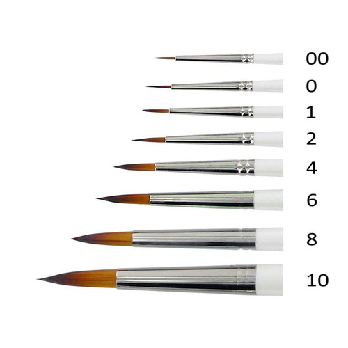 Meuva 50 Pcs Flat Paint Brushes, Small Brush Bulk for Detail Painting Ink Pens Medium Point Pens Color Extra Fine Tip Pens for Writing, Size: One Size