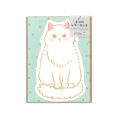 Midori Cat Shape Letter Set 86924-006