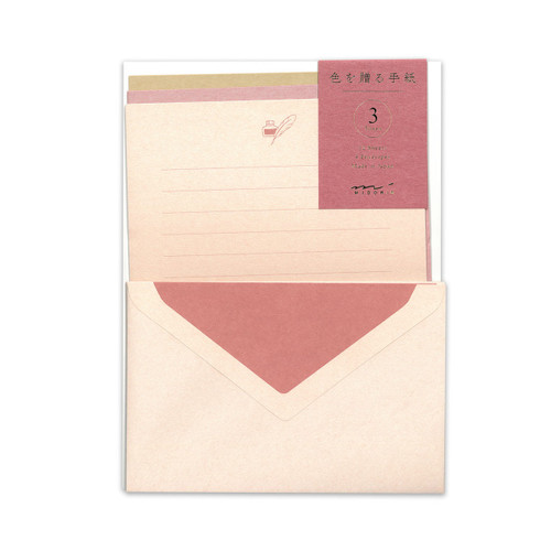 Midori Mood Letter Set, Passionate Pink 86915-006 Midori Mood Letter Set, Passionate Pink 86915-006