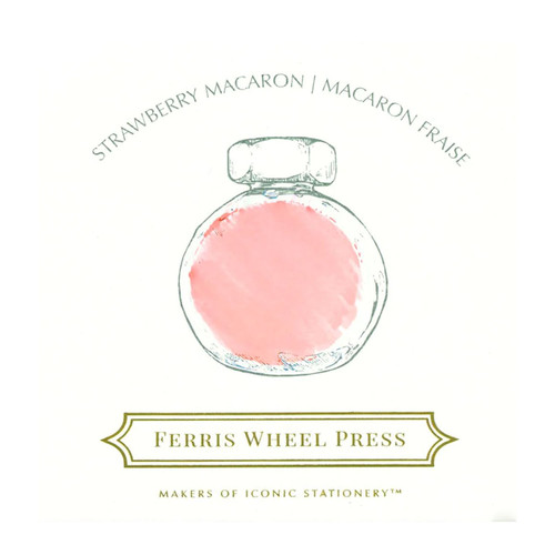 Ferris Wheel Press 38ml Fountain Pen Ink, Strawberry Macaron