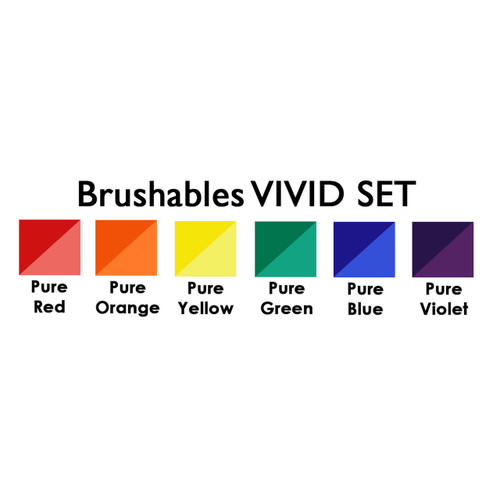 Zig Brushables Set of 6, Vivid