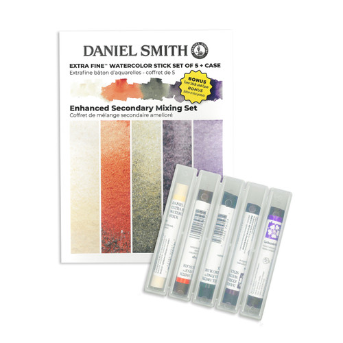 Daniel Smith Extra Fine Watercolor Sticks 5 pc Set, Enhanced Secondary Mixing