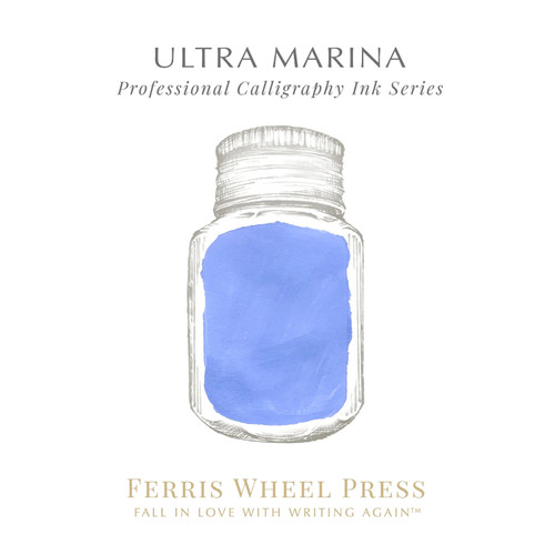 Ferris Wheel Press 28ml Calligraphy Ink, Ultra Marina